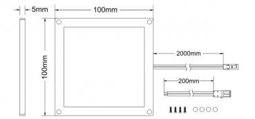 3 Watt mini LED-Panel 12V DC   #1400